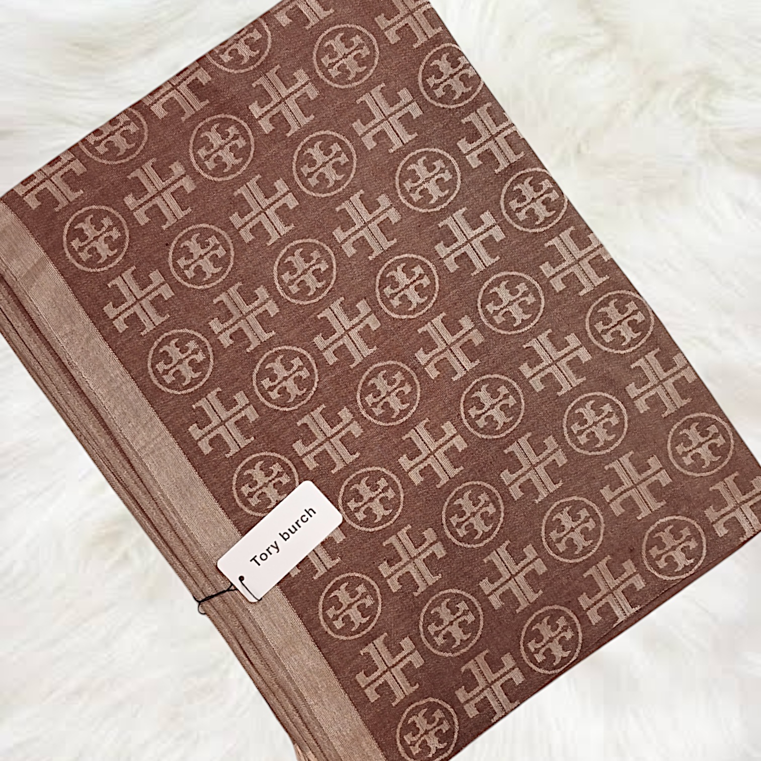 Tory Burch Stole-Light Brown - Image 2