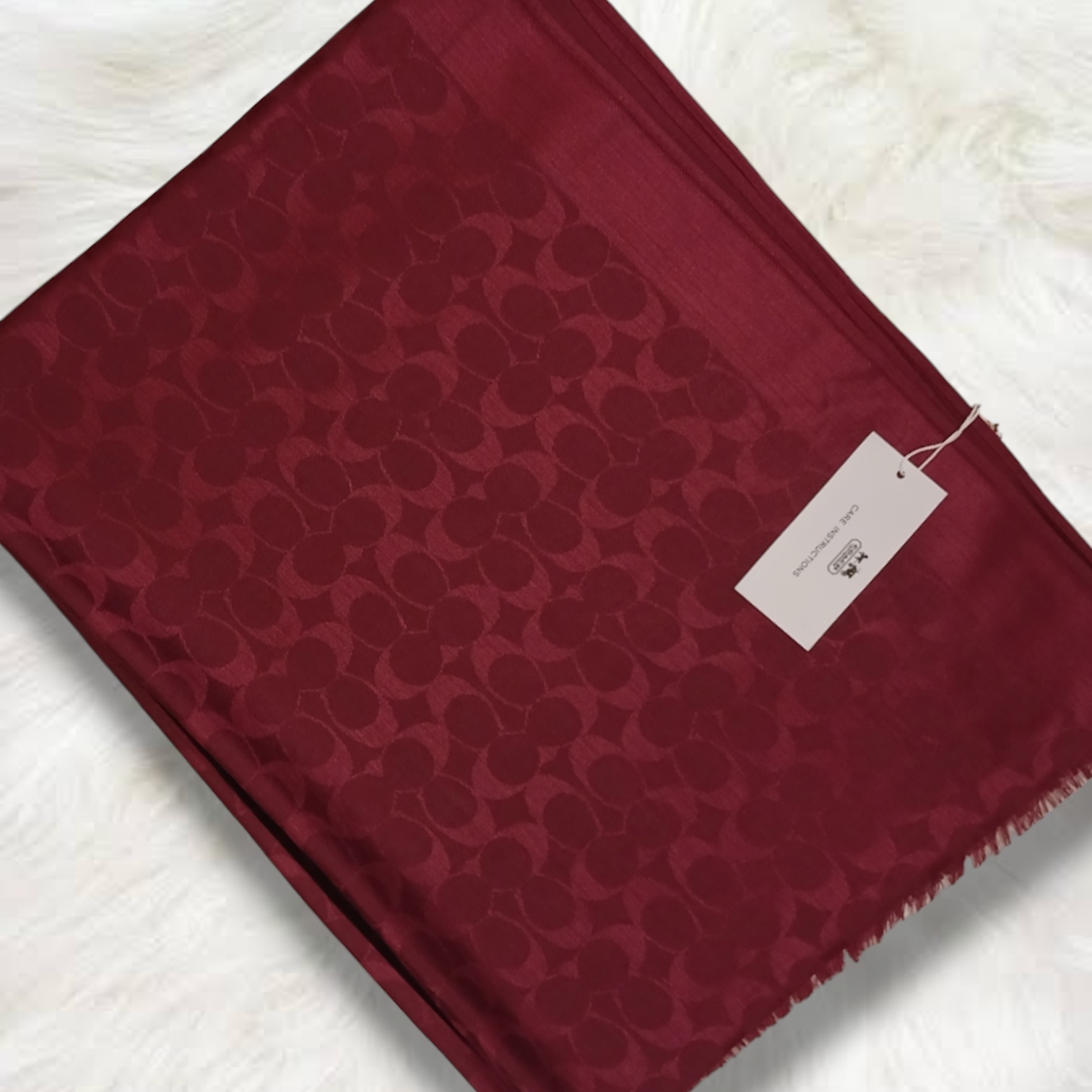 Coach Stole-Maroon - Image 2