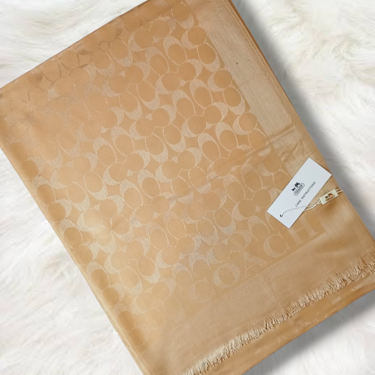 Coach Stole- Beige - Image 2