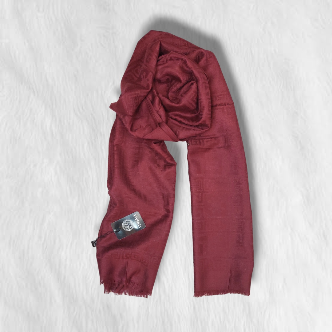 Versace Stole-Maroon