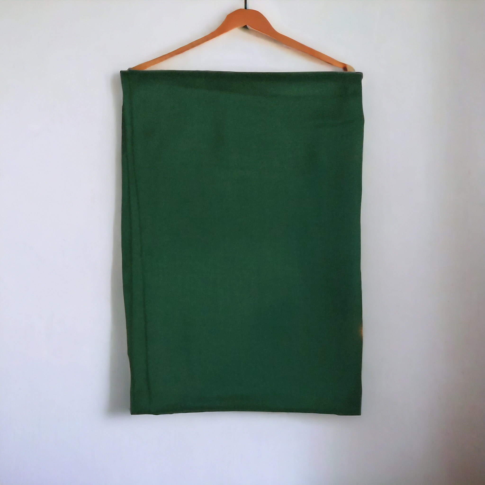 Plain Pashmina Shawl-Bottle Green - Image 2