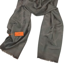 Hermes Paris Cashmere Stole - Grey