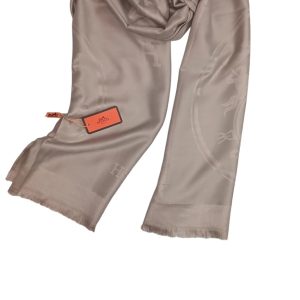 Hermes Paris Cashmere Stole - Light Beige