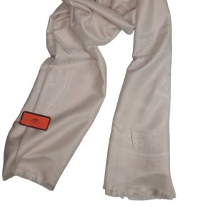 Hermes Paris Cashmere Stole - Creamy Beige