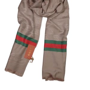 Gucci Cashmere Stole - Dark Brown Beige