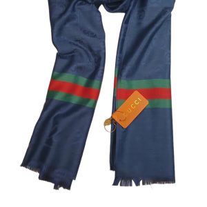 Gucci Cashmere Stole - Navy Blue