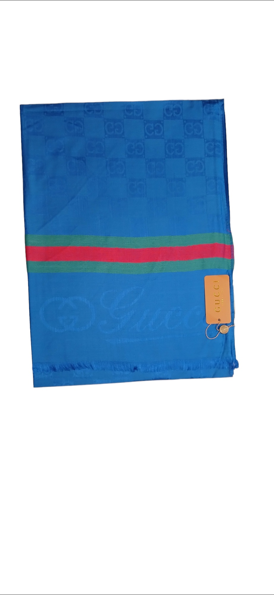 Gucci Cashmere Stole - Light Blue - Image 2