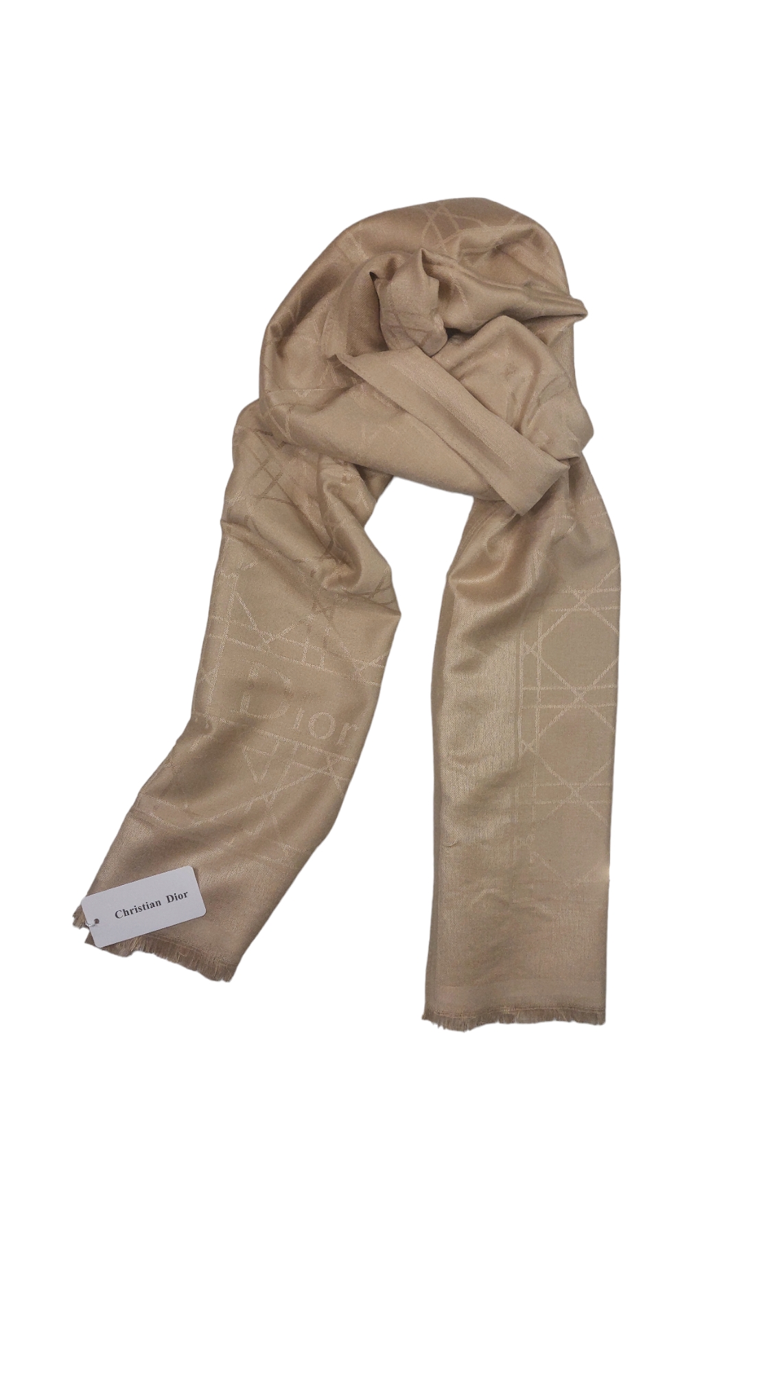 Dior Cashmere Stole - Dark Beige