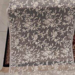 White on White Chiffon Embroidered Dupatta # 2