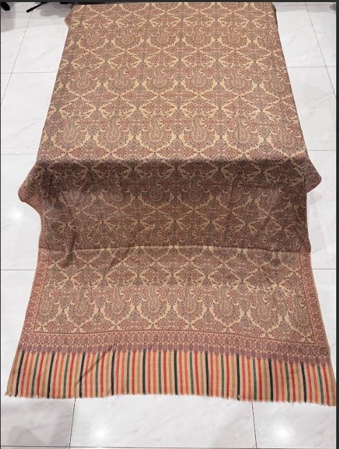 Bohemia Dark Beige – Printed Pashmina Shawl (2.5 Yards)
