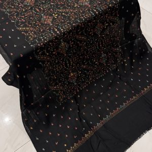 Maha – Black Pashmina Shawl  (2.5 Yards)