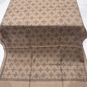 Nayrah – Sandy Beige Embroidered Pashmina Shawl (2.5 Yards)