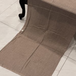 Mahveen – Plain Brownish Beige Cashmere Stole (28x70 inches)