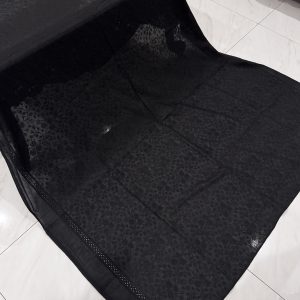 Mahnoor – Black Lawn Embroidered Dupatta