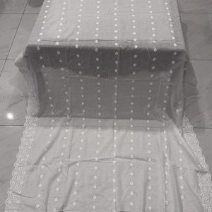 Nargis – White Lawn Embroidered Dupatta