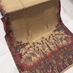 Shahkaar – Dark Beige Printed Pashmina Shawl