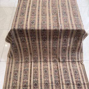 Eternal Grace – Full Embroidered Dark Beige Pashmina Shawl