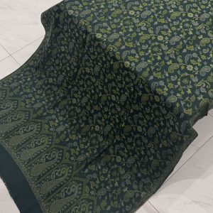 Bottle Green Kani Shawl with Classic Design