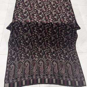 Black Kani Shawl with Classic Design
