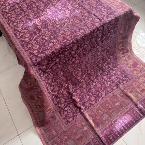 “Twilight Bloom” Kani Moonlight Full Jaal Shawl
