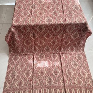 Beige Kani Shawl with Unique Geometric Design – Modern Elegance Meets Kashmiri Craftsmanship