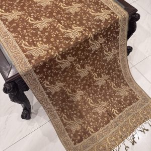 Bohemia Style Caramel Brown Pashmina Stole (28 × 70 Inches)
