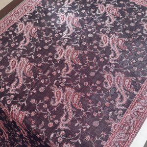 Bohemia Style Wine Pashmina Stole (28 × 70 Inches)