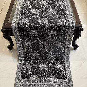 Bohemia Style Black Pashmina Stole (28 × 70 Inches)