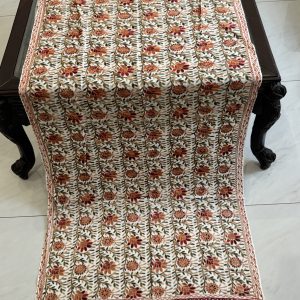 White Pashmina Stole with Floral Vine Embroidery (28×80 inches)