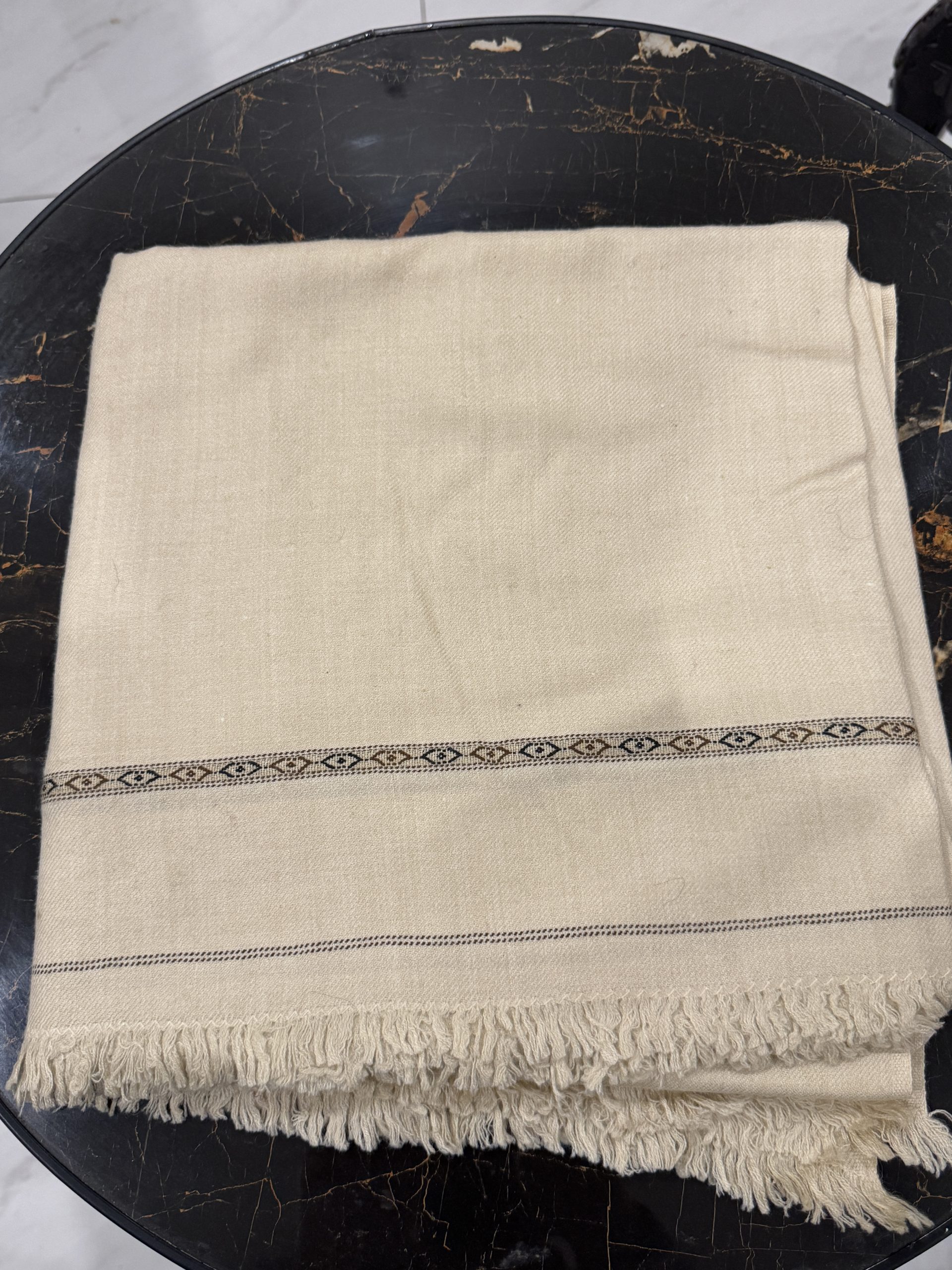 Men Shawl-Light Beige