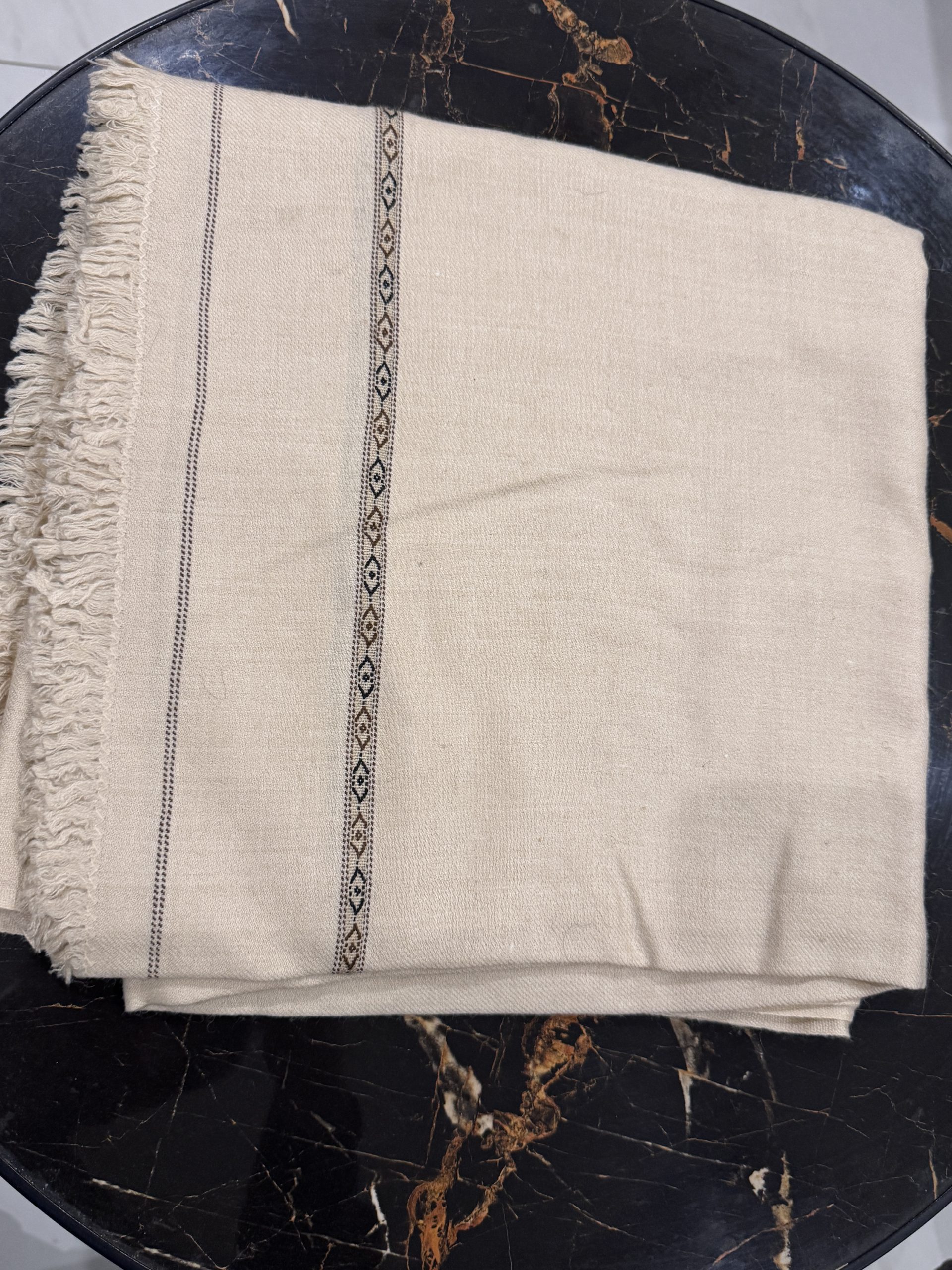 Men Shawl-Light Beige - Image 2