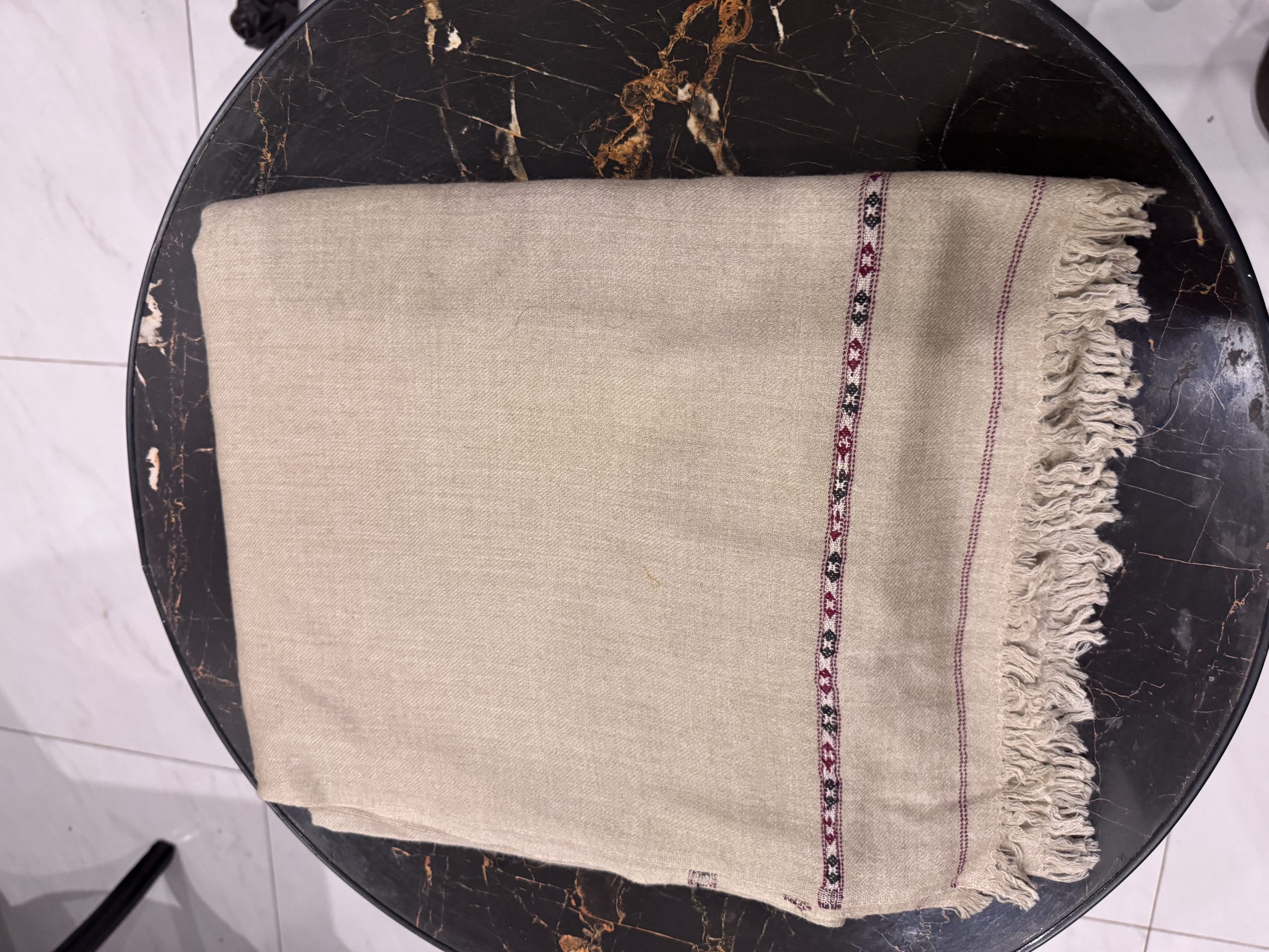Men Shawl-Dark Beige 2 - Image 2
