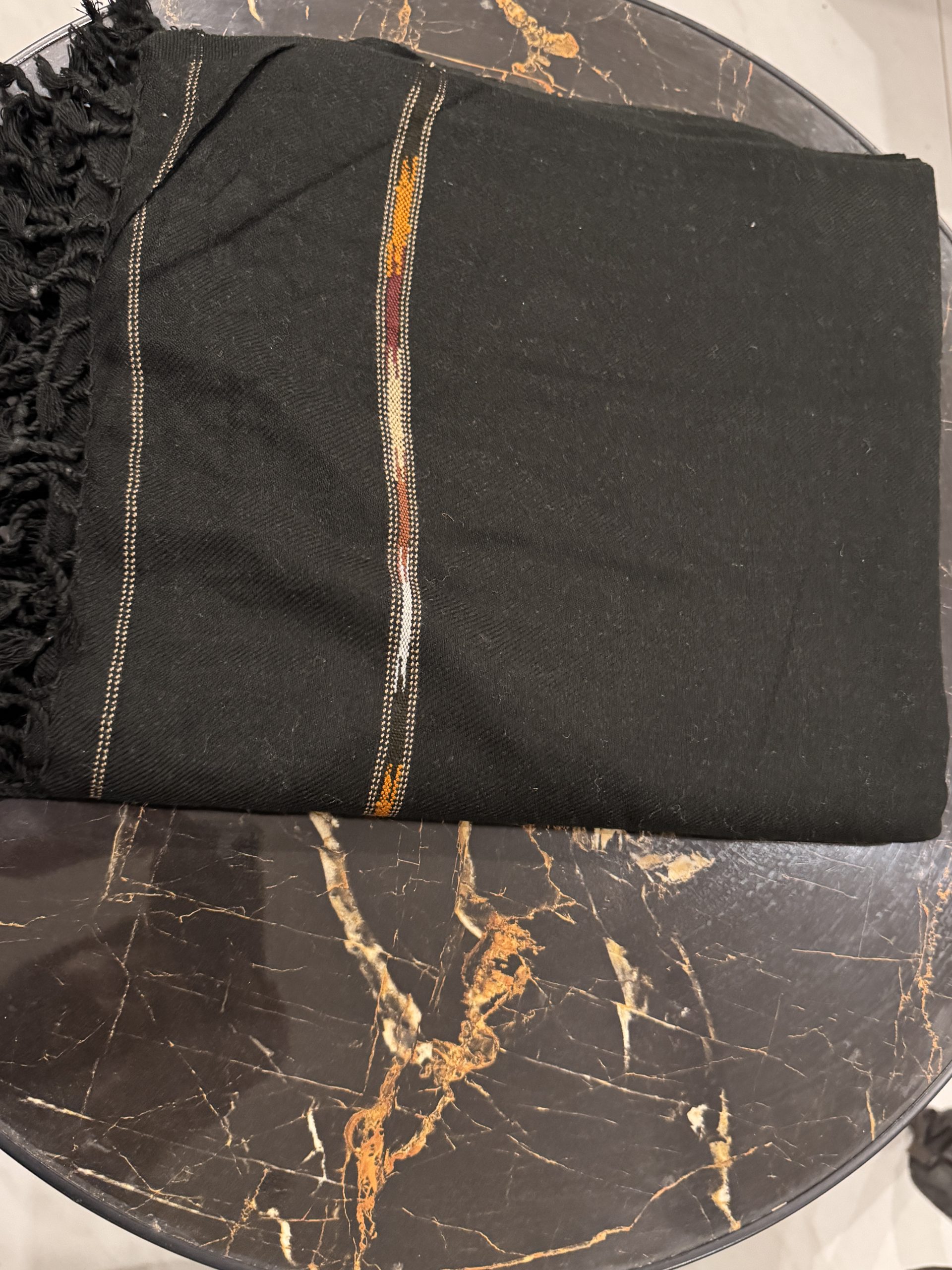 Men Shawl- Black Border