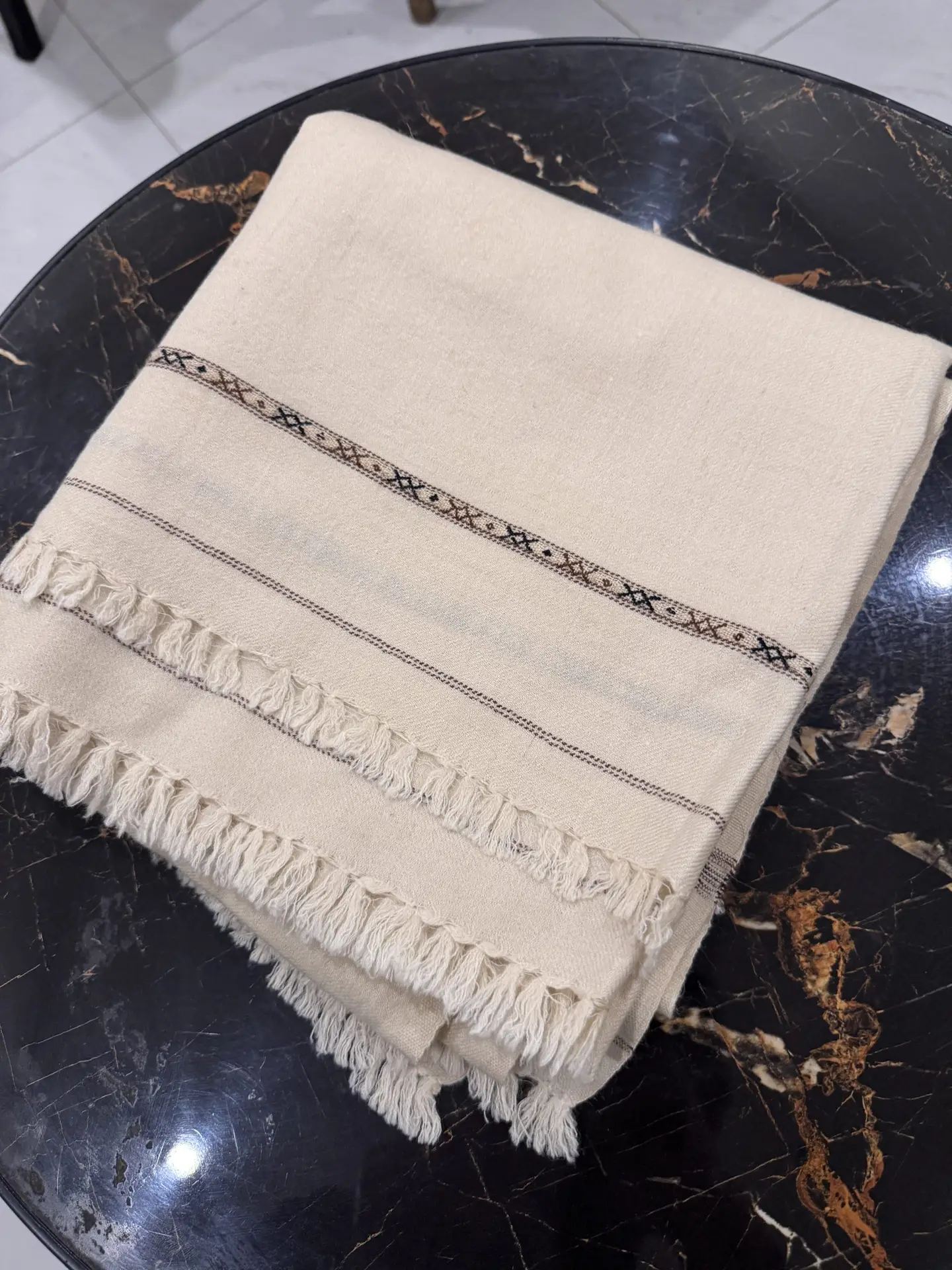 Boys Shawl- Beige - Image 2