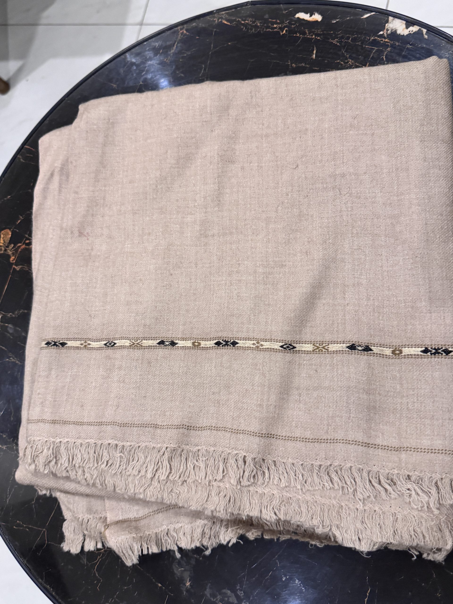 Men Shawl- Sandy Beige