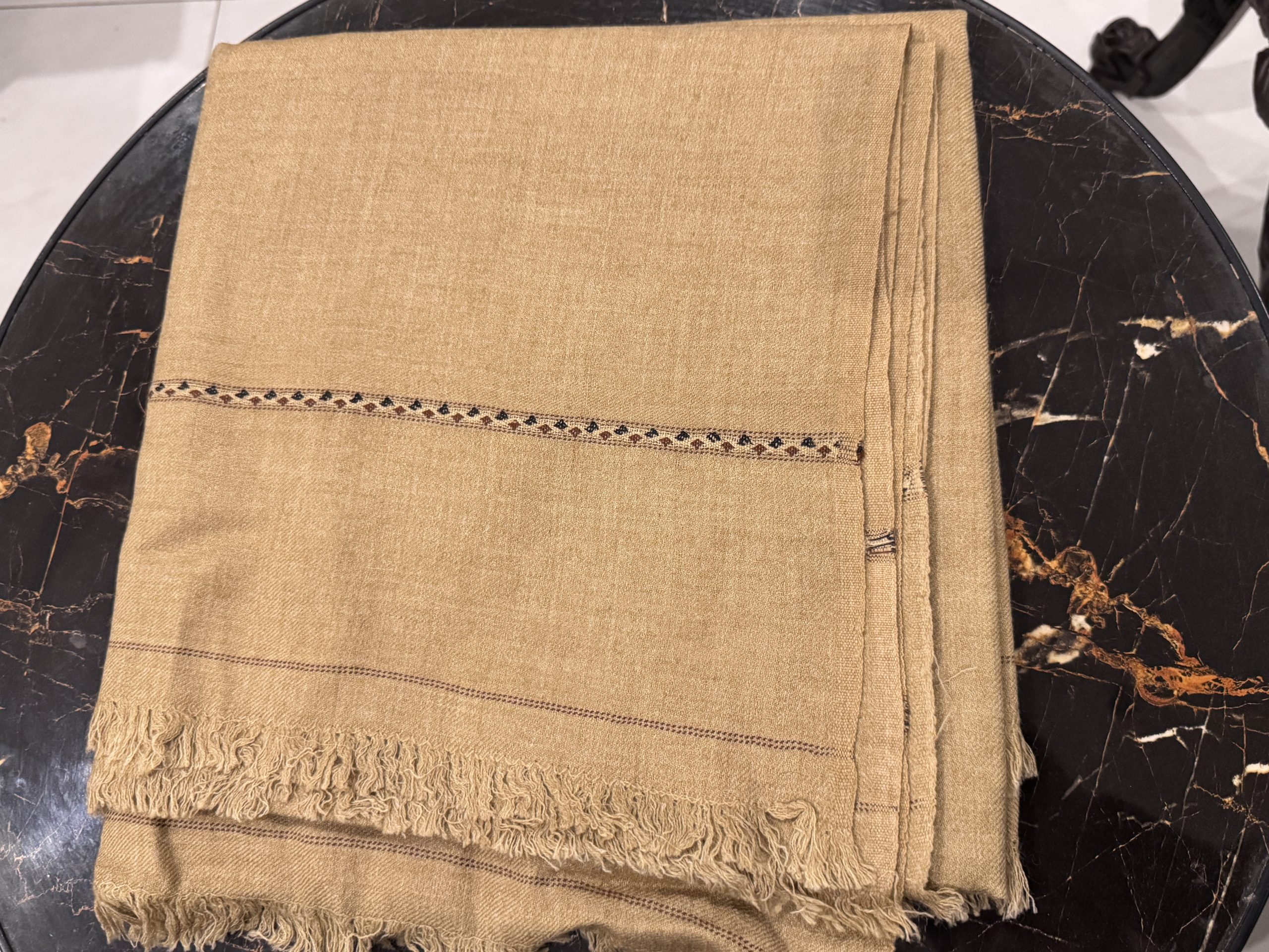 Men Shawl- Dark Beige 4